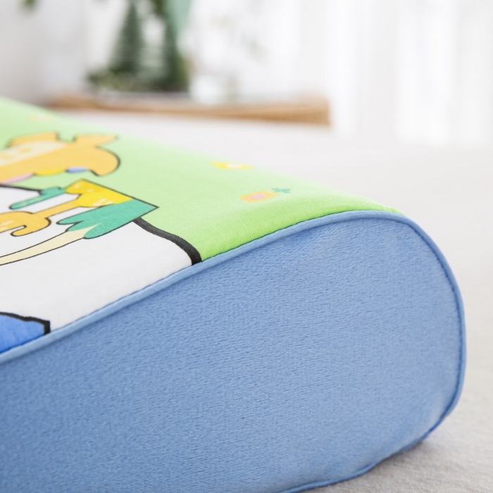 91家纺网 家纺一手货源 找家纺 大黄蜂家居家纺 2025新款全棉13372棉儿童卡通乳胶枕套 哈喽恐龙 