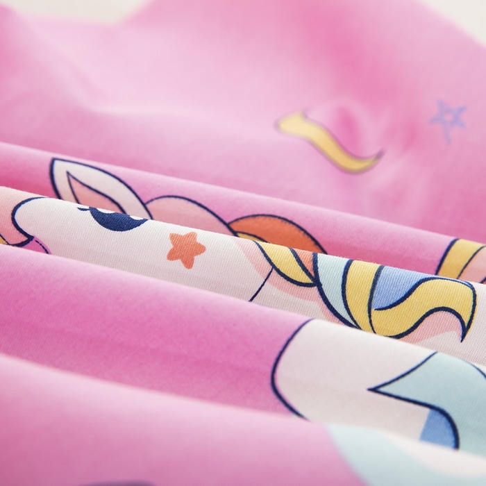 91家纺网 家纺一手货源 找家纺 大黄蜂家居家纺 2025新款全棉13372棉儿童卡通乳胶枕套 城堡小马