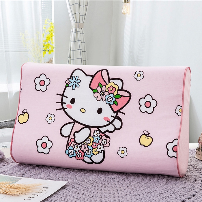 91家纺网 家纺一手货源 找家纺 大黄蜂家居家纺 2025新款全棉13372棉儿童卡通乳胶枕套 花园喵喵