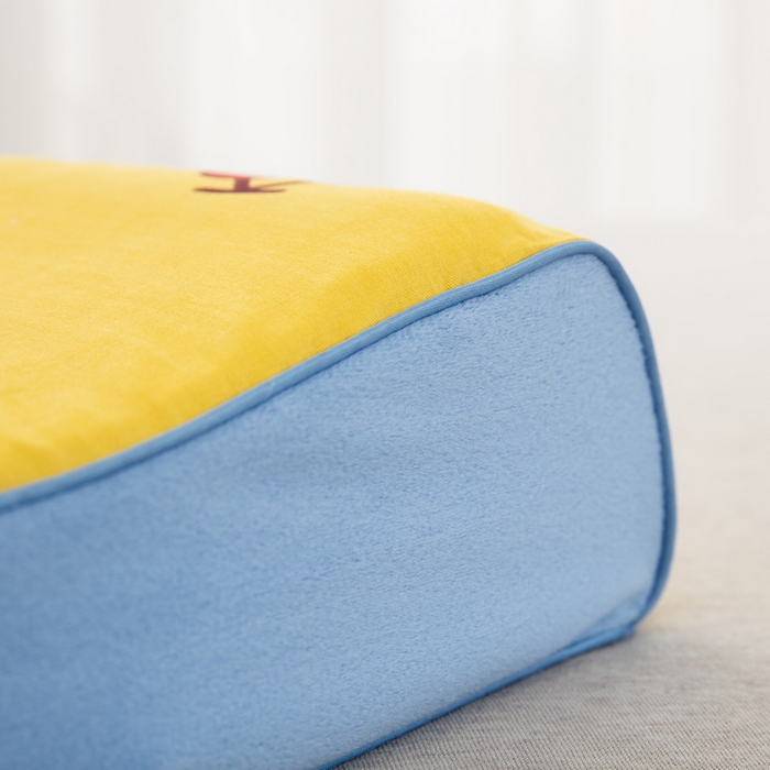 91家纺网 家纺一手货源 找家纺 大黄蜂家居家纺 2025新款全棉13372棉儿童卡通乳胶枕套 彩虹狮子