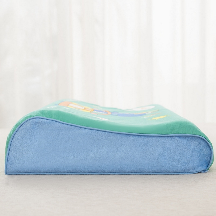 91家纺网 家纺一手货源 找家纺 大黄蜂家居家纺 2025新款全棉13372棉儿童卡通乳胶枕套 假日恐龙