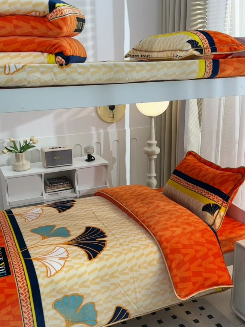 91家纺网 家纺一手货源 找家纺 芯诗曼家纺 2025新款金貂绒牛奶绒印花三件套 三生有杏