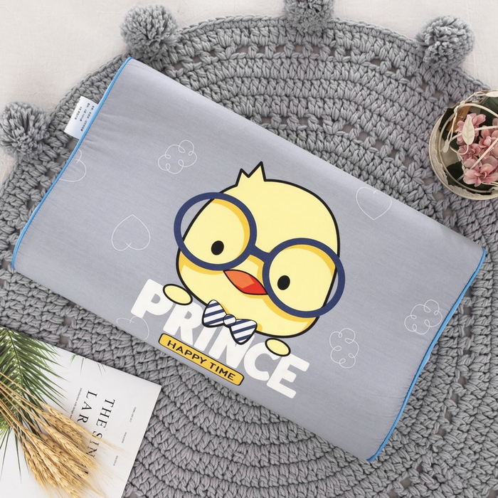 91家纺网 家纺一手货源 找家纺 大黄蜂家居家纺 2025新款全棉13372棉儿童卡通乳胶枕套 小鸡先生