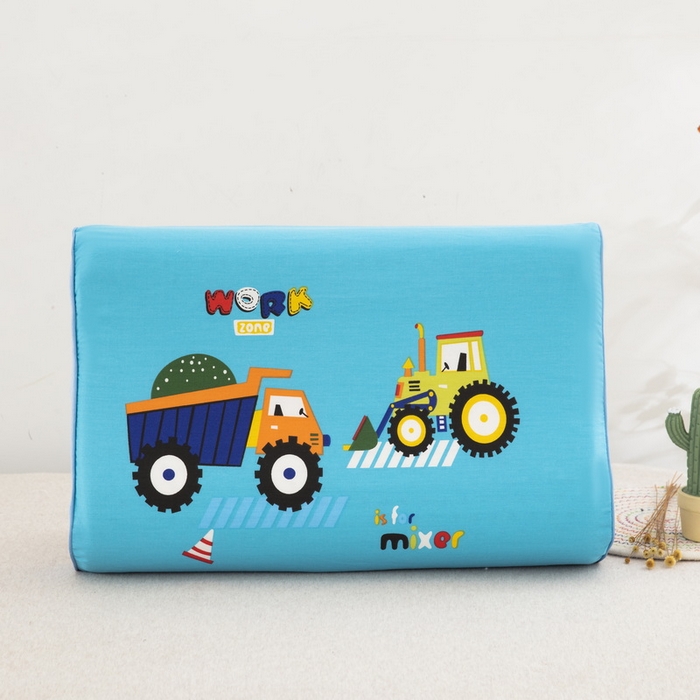 91家纺网 家纺一手货源 找家纺 大黄蜂家居家纺 2025新款全棉13372棉儿童卡通乳胶枕套 超级车队