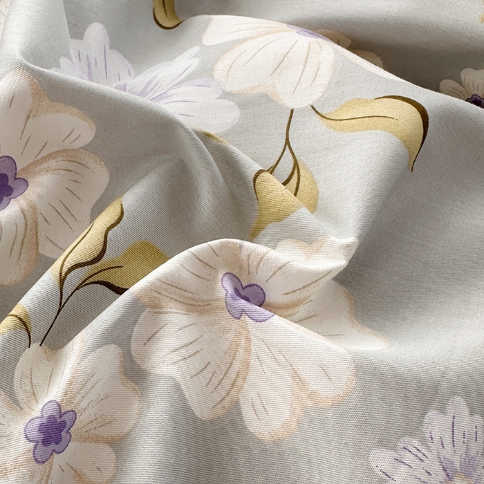 91家纺网 家纺一手货源 找家纺 宇彬家纺 2025直播新款13372全棉纯棉印花单双人被套喷气小清新简约热款学生被罩 云深白茶新花型上新