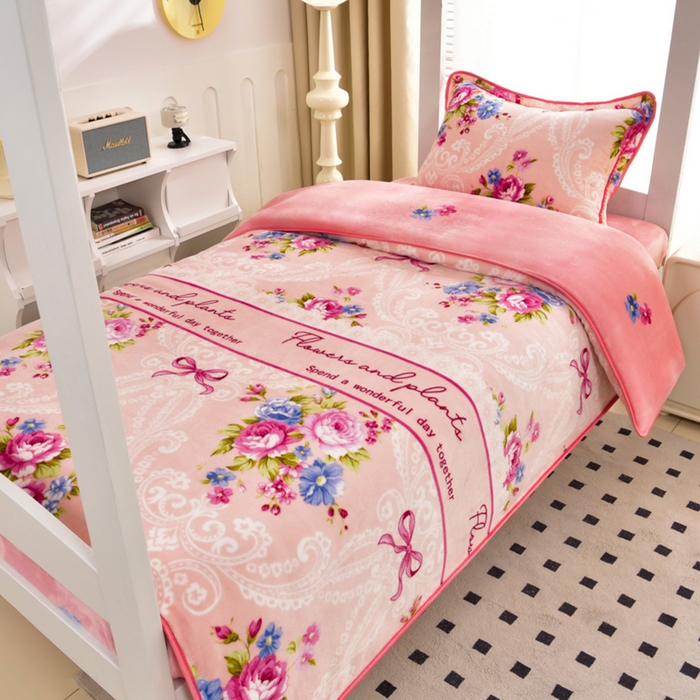 91家纺网 家纺一手货源 找家纺 芯诗曼家纺 2025新款金貂绒牛奶绒印花三件套 富贵牡丹