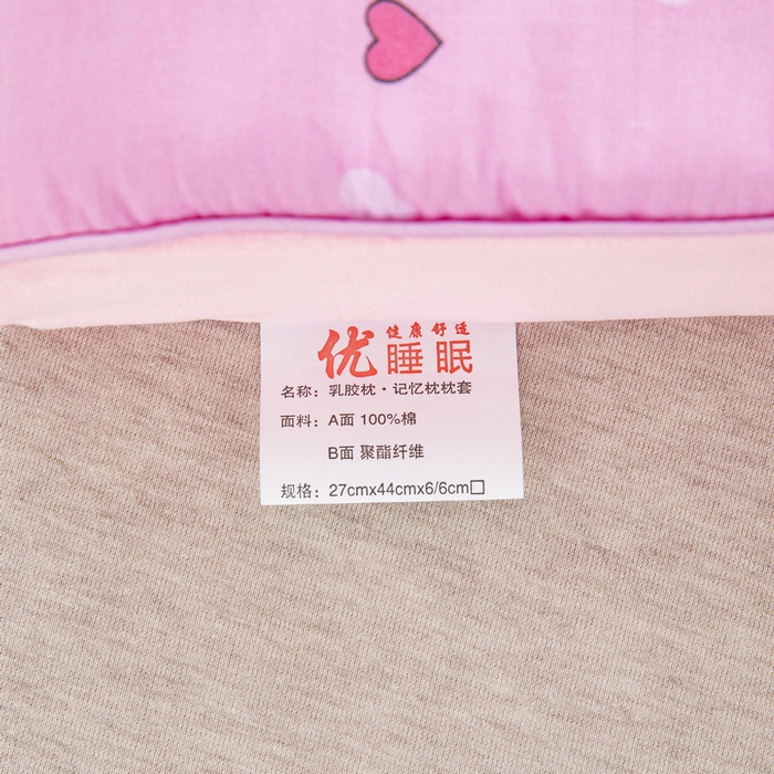 91家纺网 家纺一手货源 找家纺 大黄蜂家居家纺 2025新款全棉13372棉儿童卡通乳胶枕套 嗨皮女孩