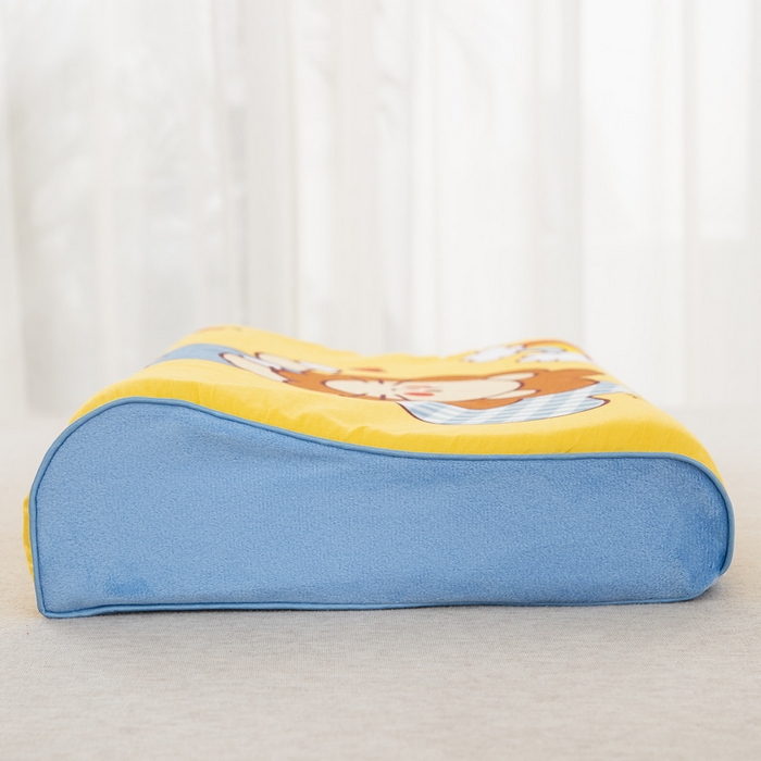 91家纺网 家纺一手货源 找家纺 大黄蜂家居家纺 2025新款全棉13372棉儿童卡通乳胶枕套 彩虹狮子