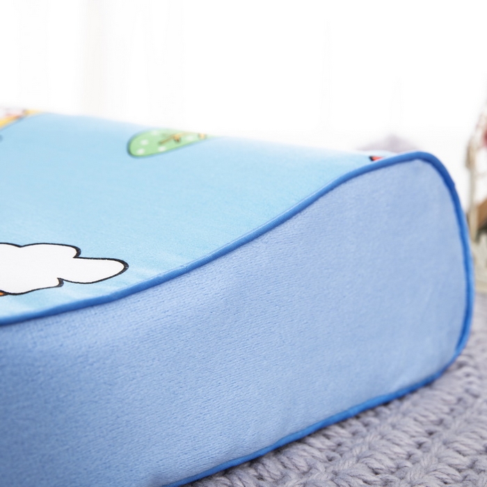 91家纺网 家纺一手货源 找家纺 大黄蜂家居家纺 2025新款全棉13372棉儿童卡通乳胶枕套 彩虹小鹿