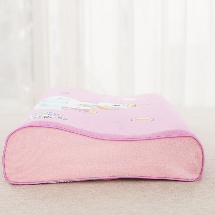 91家纺网 家纺一手货源 找家纺 大黄蜂家居家纺 2025新款全棉13372棉儿童卡通乳胶枕套 城堡小马