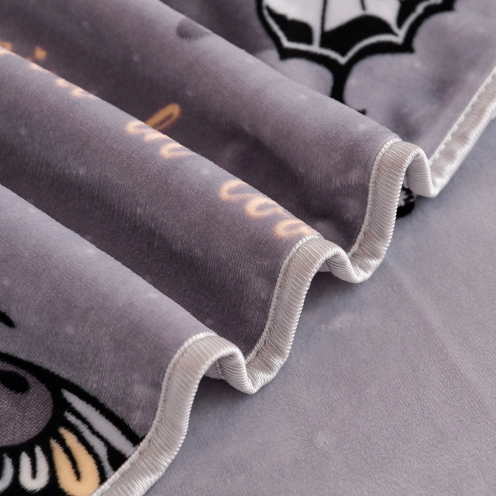 91家纺网 家纺一手货源 找家纺 芯诗曼家纺 2025新款金貂绒牛奶绒印花三件套 梦蝶