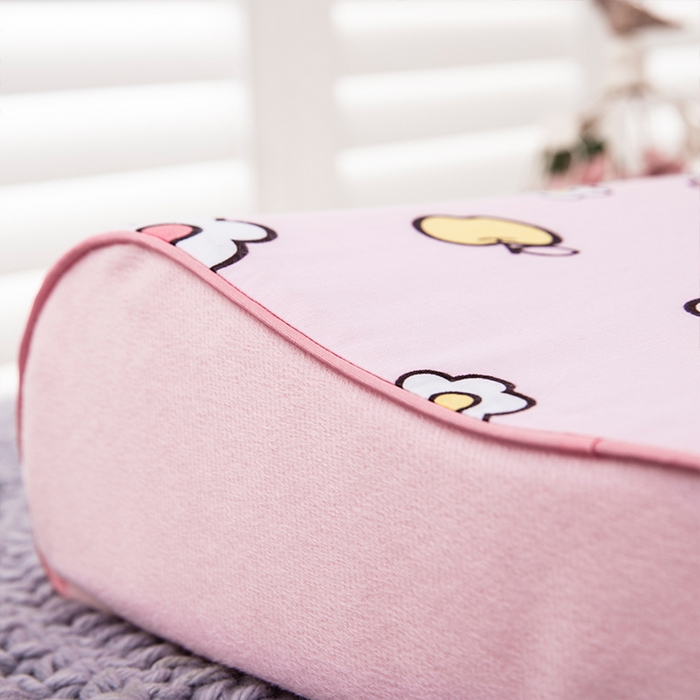 91家纺网 家纺一手货源 找家纺 大黄蜂家居家纺 2025新款全棉13372棉儿童卡通乳胶枕套 花园喵喵