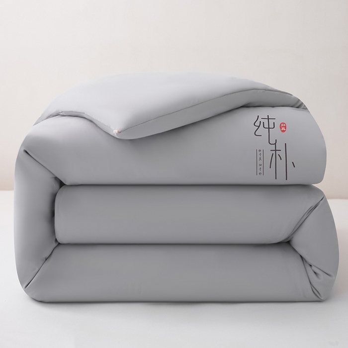 爱宝被业 2025新款纯朴A类亲肤棉大豆被 纯朴-灰
