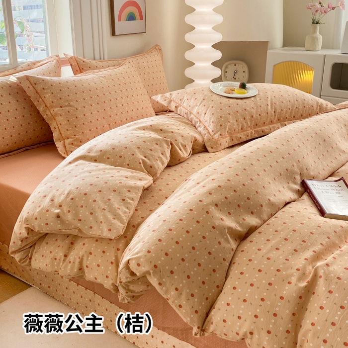 91家纺网 家纺一手货源 找家纺 （总）纽维斯 2025新款140g高克重仿全棉40S精梳棉磨毛四件套