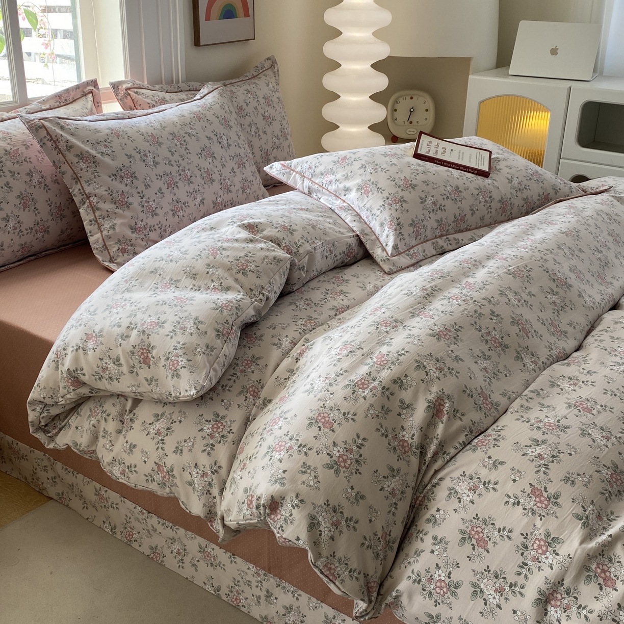 91家纺网 家纺一手货源 找家纺 纽维斯 2025新款140g高克重仿全棉40S精梳棉磨毛四件套 芳香迷情