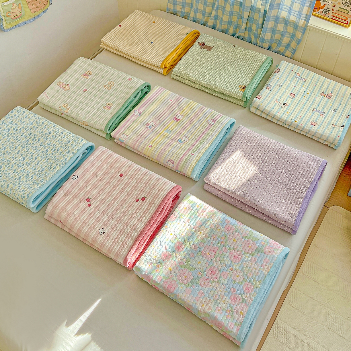 91家纺网 家纺一手货源 找家纺 恒尚居 2025新款纯棉牛奶绒学生床垫 双面两用夹棉床单床垫-秋冬款四季通用-系列一 组合图仅供参考