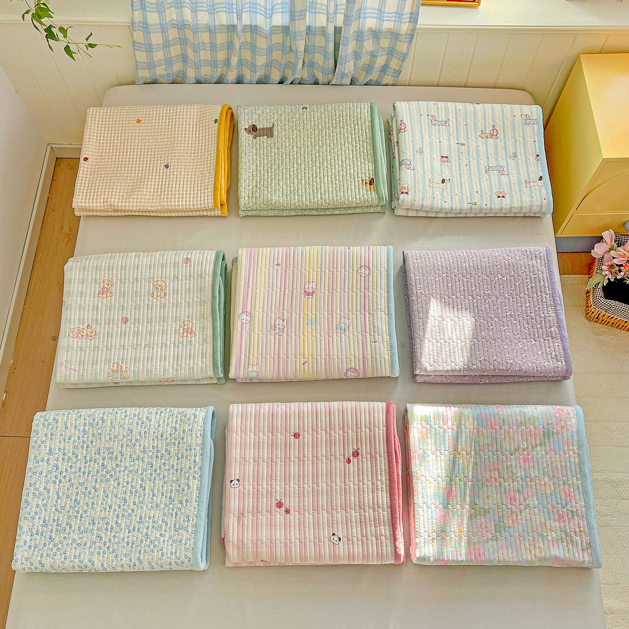 91家纺网 家纺一手货源 找家纺 恒尚居 2025新款纯棉牛奶绒学生床垫 双面两用夹棉床单床垫-秋冬款四季通用-系列一 组合图仅供参考