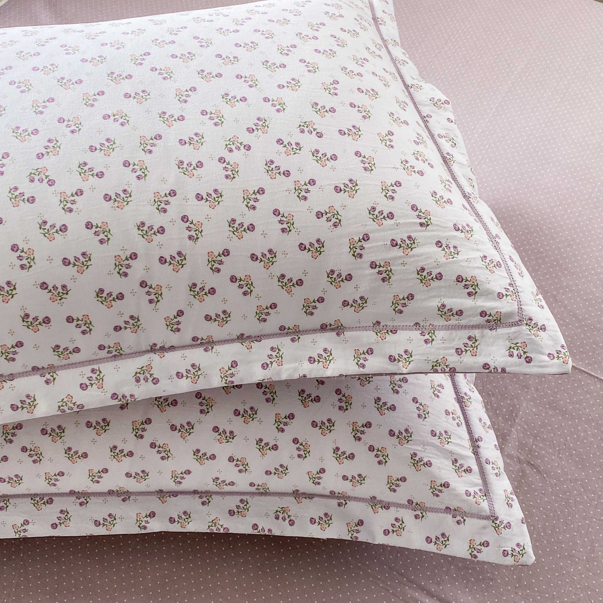 91家纺网 家纺一手货源 找家纺 纽维斯 2025新款140g高克重仿全棉40S精梳棉磨毛四件套 玉兰满庭雪