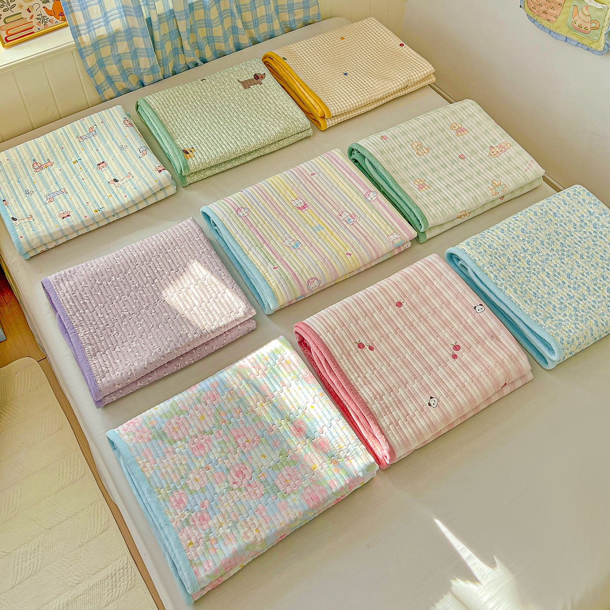 91家纺网 家纺一手货源 找家纺 恒尚居 2025新款纯棉牛奶绒学生床垫 双面两用夹棉床单床垫-秋冬款四季通用-系列一 组合图仅供参考