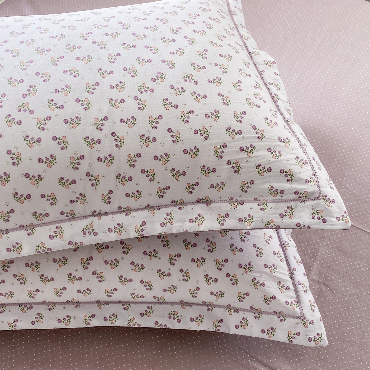 91家纺网 家纺一手货源 找家纺 纽维斯 2025新款140g高克重仿全棉40S精梳棉磨毛四件套 玉兰满庭雪