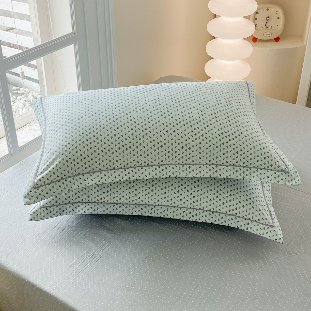 91家纺网 家纺一手货源 找家纺 纽维斯 2025新款140g高克重仿全棉40S精梳棉磨毛四件套 粤微丽雅绿