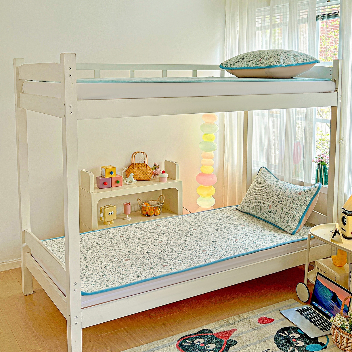 91家纺网 家纺一手货源 找家纺 恒尚居 2025新款纯棉牛奶绒学生床垫 双面两用夹棉床单床垫-秋冬款四季通用-系列一 【绿野仙踪】A纯棉-B牛奶绒