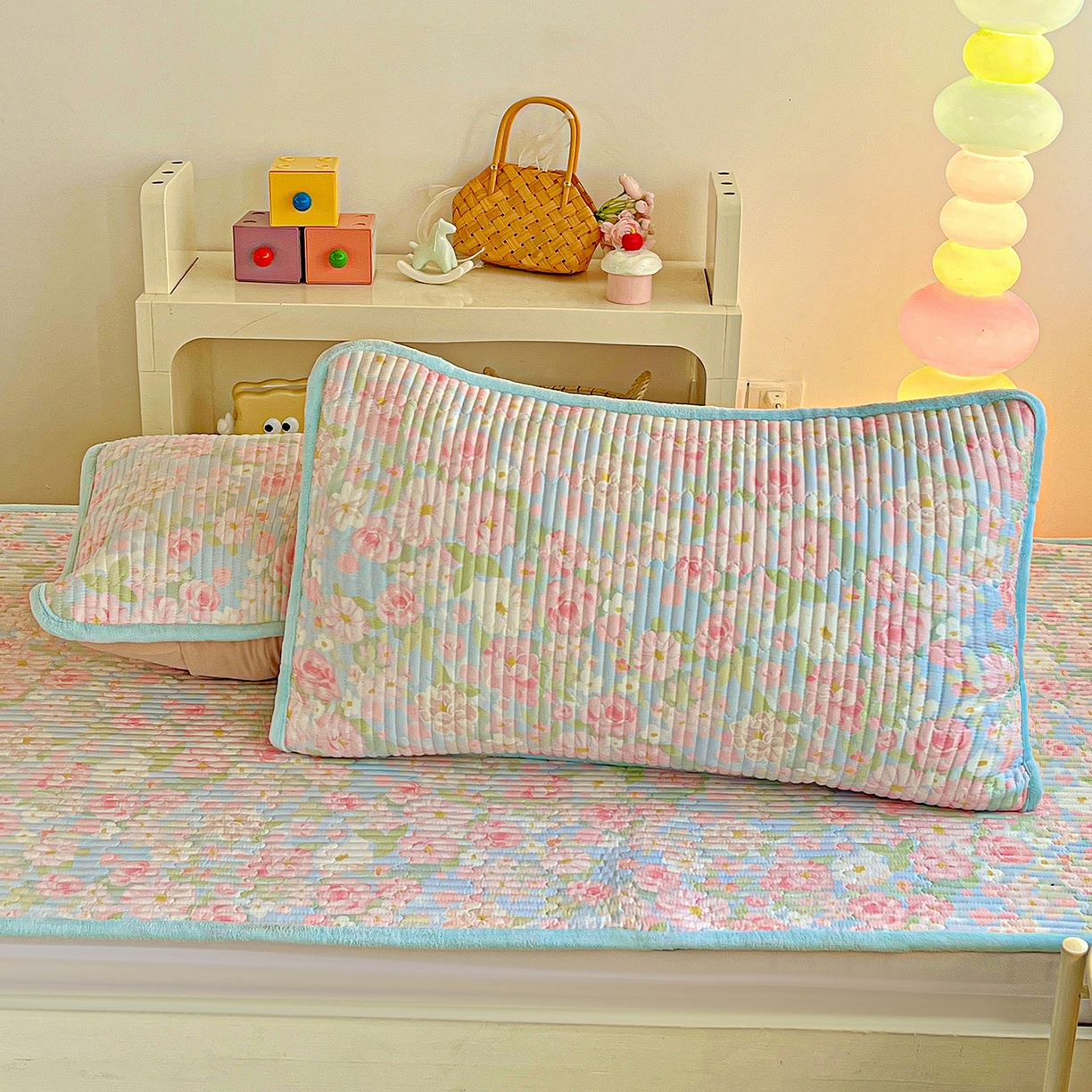 91家纺网 家纺一手货源 找家纺 恒尚居 2025新款纯棉牛奶绒学生床垫 双面两用夹棉床单床垫-秋冬款四季通用-系列一 【梦幻】A纯棉-B牛奶绒