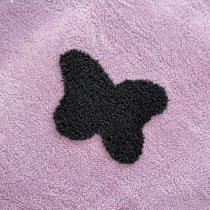 91家纺网 家纺一手货源 找家纺 唐人居 2025新款高克重阳离子牛奶绒花边夹棉床盖四件套 蝶恋花- 浅紫