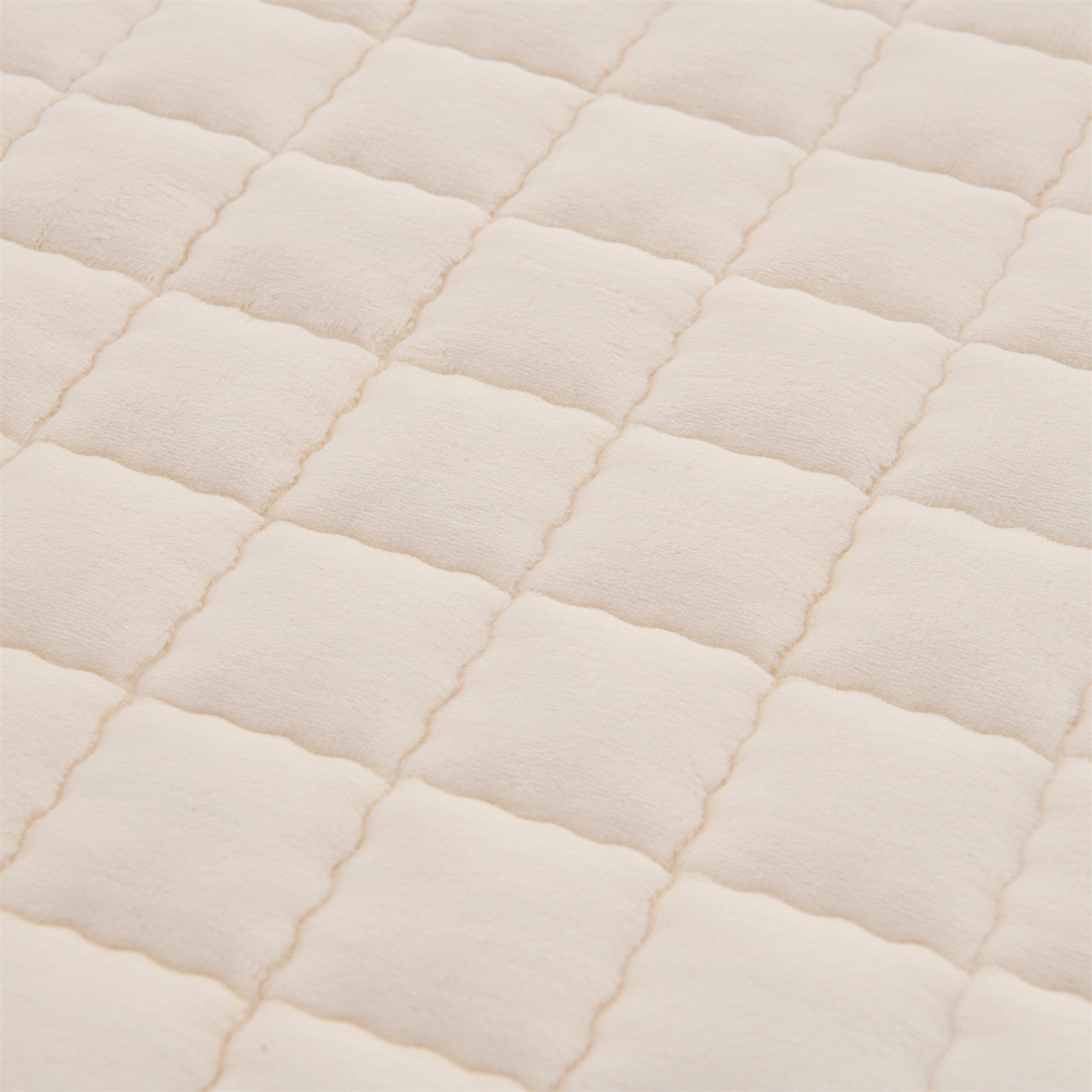 91家纺网 家纺一手货源 找家纺 欧邦 2025新款加厚臻棉绒半消光牛奶绒床垫床褥学生榻榻米薄垫子 和煦春风-杏仁米