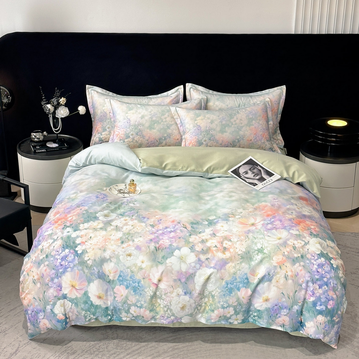 91家纺网 家纺一手货源 找家纺 （总）喜四方 2025新款加厚全棉大版印花四件套