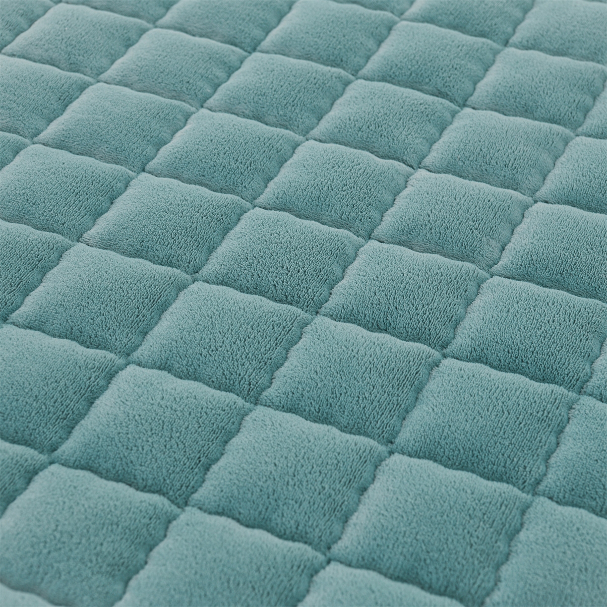 91家纺网 家纺一手货源 找家纺 欧邦 2025新款加厚臻棉绒半消光牛奶绒床垫床褥学生榻榻米薄垫子 和煦春风-松针墨