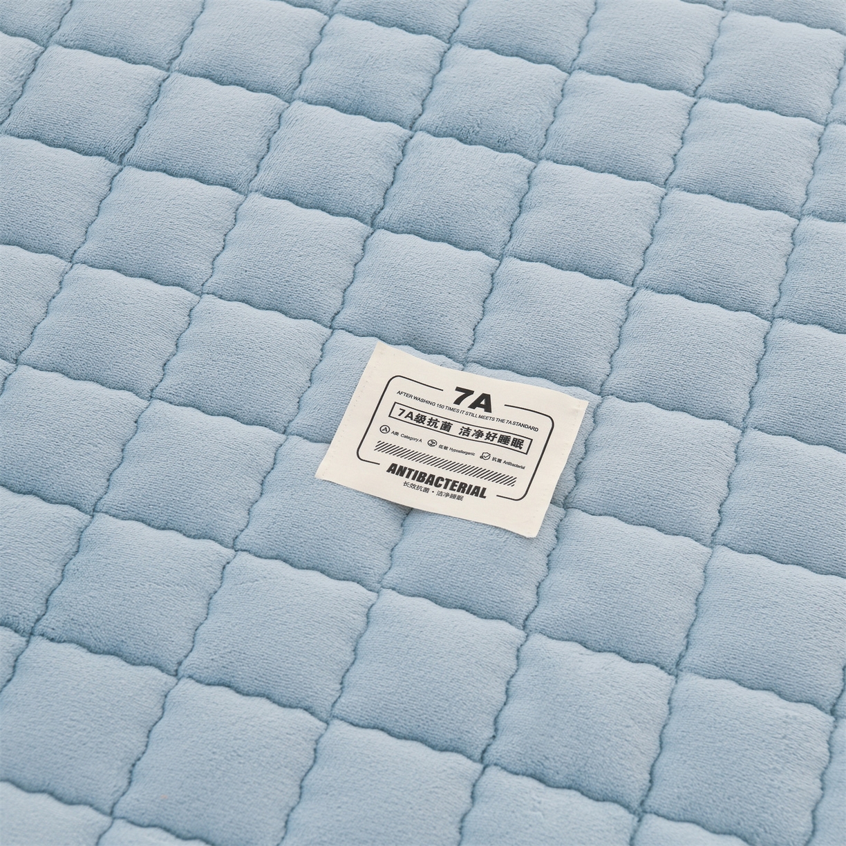 91家纺网 家纺一手货源 找家纺 欧邦 2025新款加厚臻棉绒半消光牛奶绒床垫床褥学生榻榻米薄垫子 和煦春风-天缥