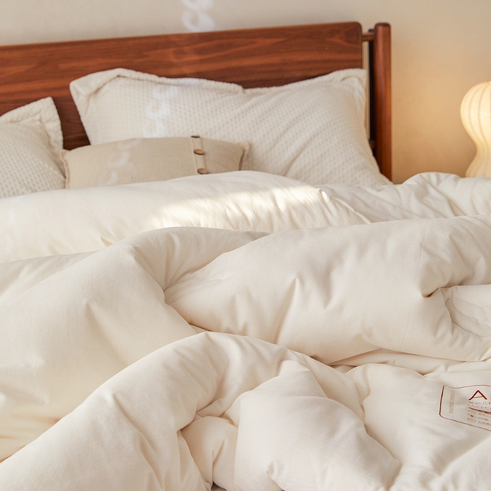 91家纺网 家纺一手货源 找家纺 （总）莱宁被业 2025新款全棉a类无染原棉大豆冬被原棉春秋被冬被子被芯