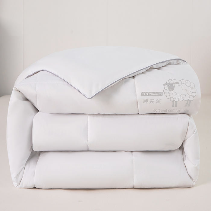 91家纺网 家纺一手货源 找家纺 （总）乐沐家纺 2025新款亲肤舒适A类亲肤棉羊毛被被子被芯 100%澳洲羊毛被