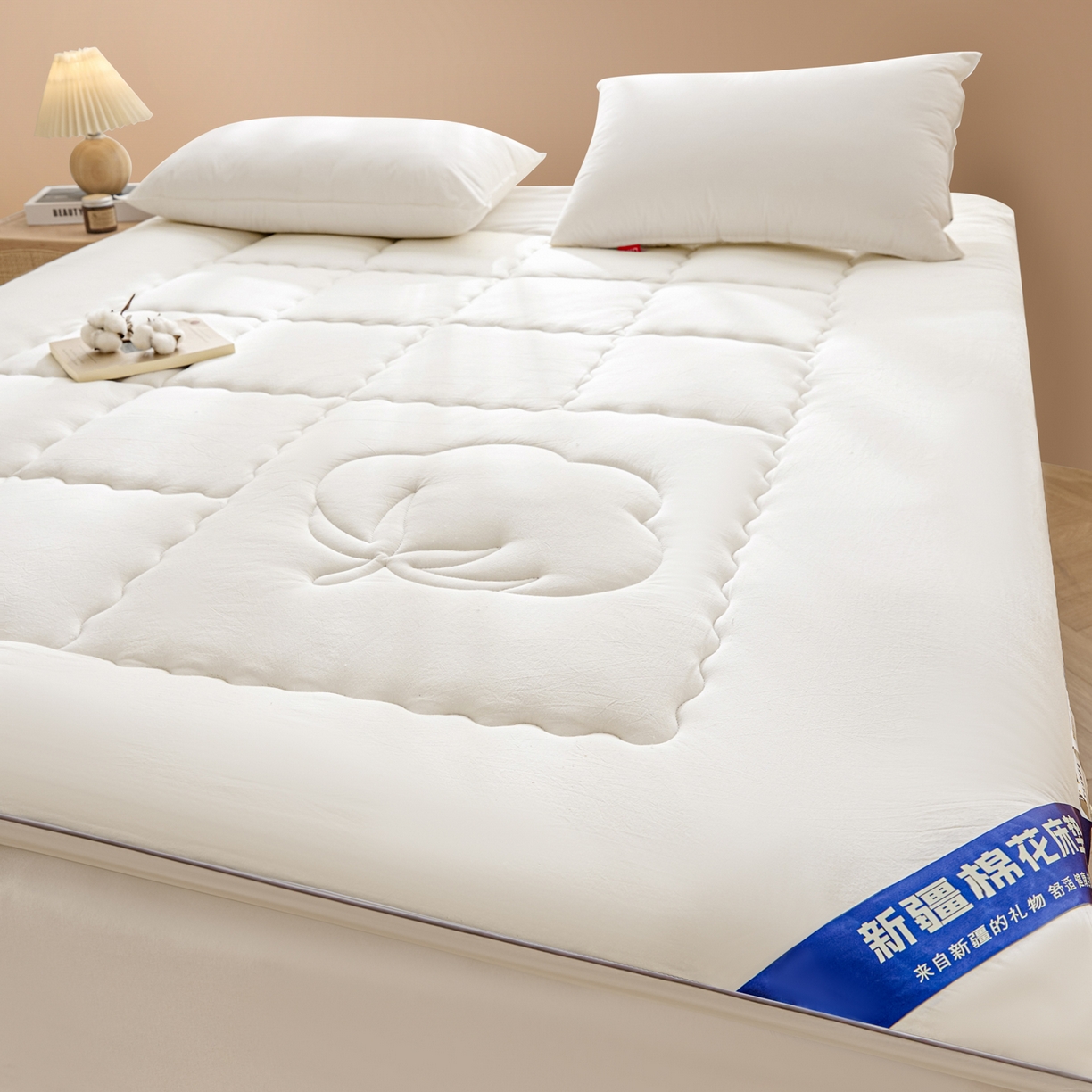 91家纺网 家纺一手货源 找家纺 （总）悠米悠家 2025新款亲肤加厚棉花夹棉床褥