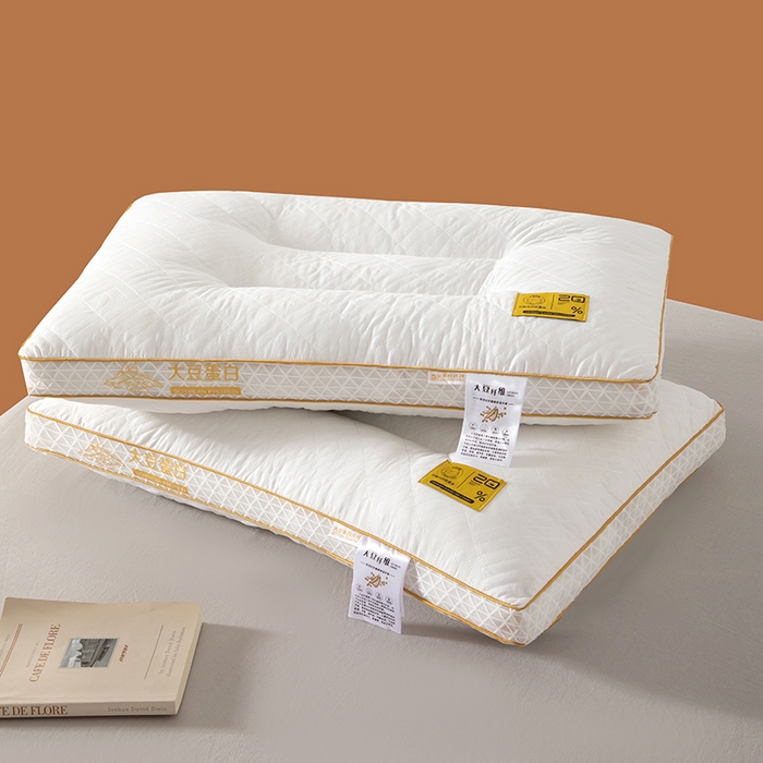 91家纺网 家纺一手货源 找家纺 永乐枕芯 2025新款大豆蛋白枕枕头枕芯 定型中枕-单只装