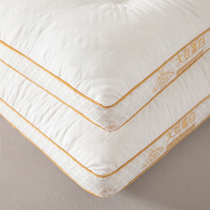 91家纺网 家纺一手货源 找家纺 永乐枕芯 2025新款大豆蛋白枕枕头枕芯 定型中枕-一对装