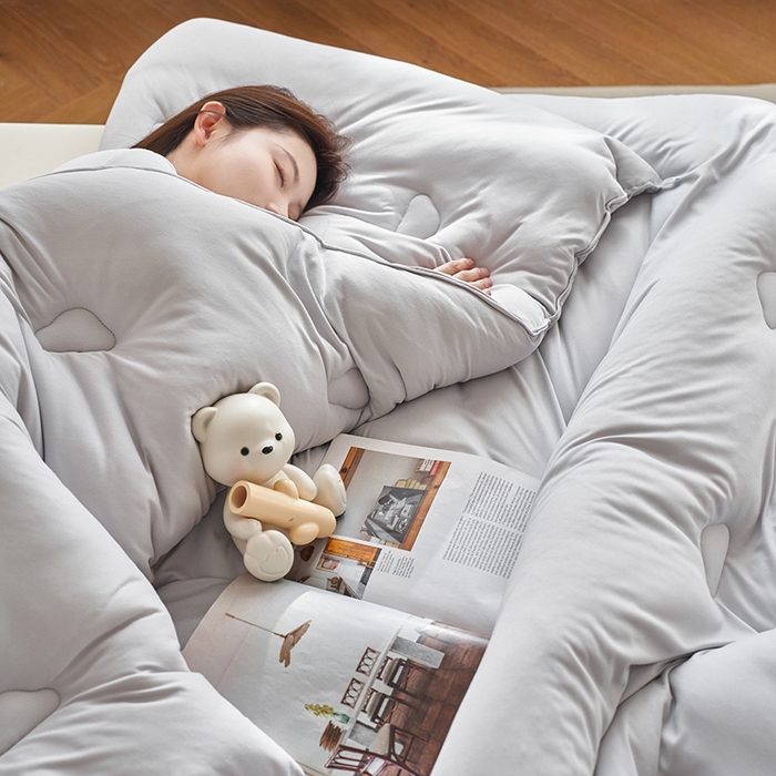 91家纺网 家纺一手货源 找家纺 （总）莱宁被业 2025新款A类针织云柔棉大豆冬被保暖学生春秋被冬被柔软被子被芯