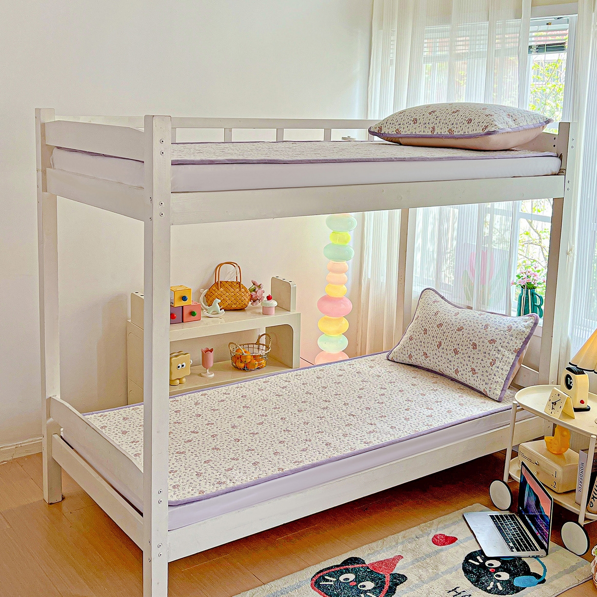 91家纺网 家纺一手货源 找家纺 恒尚居 2025新款纯棉牛奶绒学生床垫 双面两用夹棉床单床垫-秋冬款 四季通用-系列二 【清茶小熊】-A纯棉-B牛奶绒