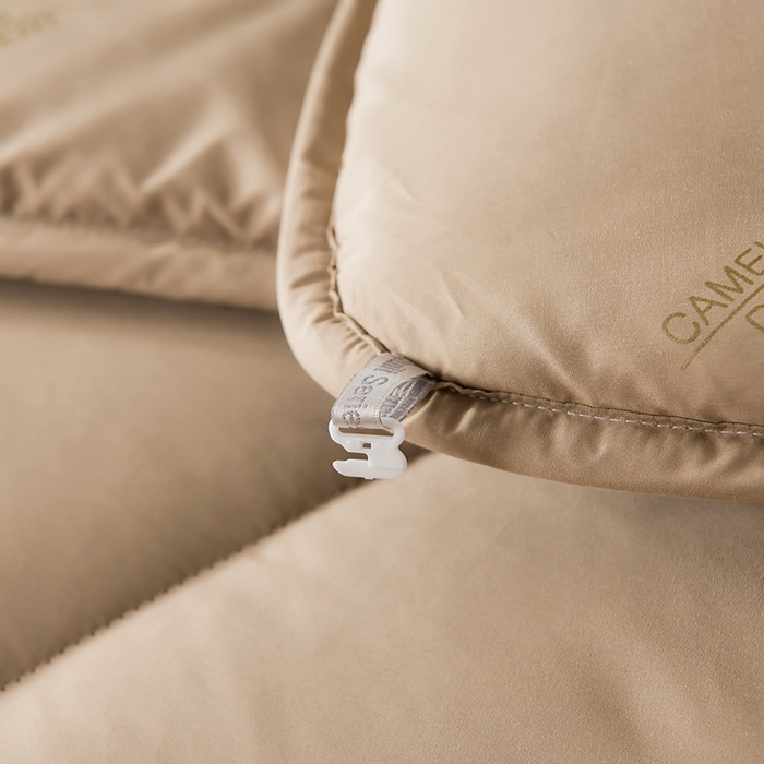 91家纺网 家纺一手货源 找家纺 莱宁被业 2025新款经典臻品驼毛被加厚保暖冬被学生被子春秋被芯 沙洲驼