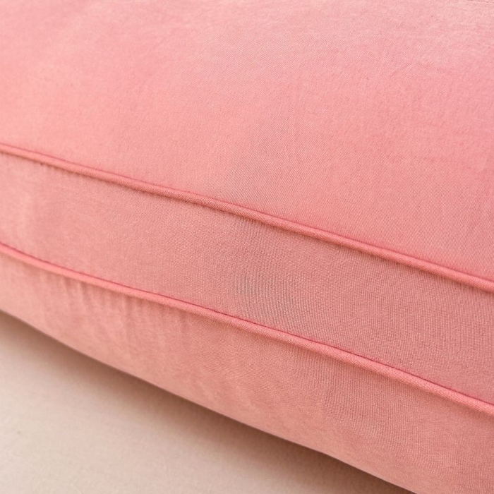 91家纺网 家纺一手货源 找家纺 永乐枕芯 2025新款亲肤纯色橘夏-茶韵枕枕头枕芯 粉色