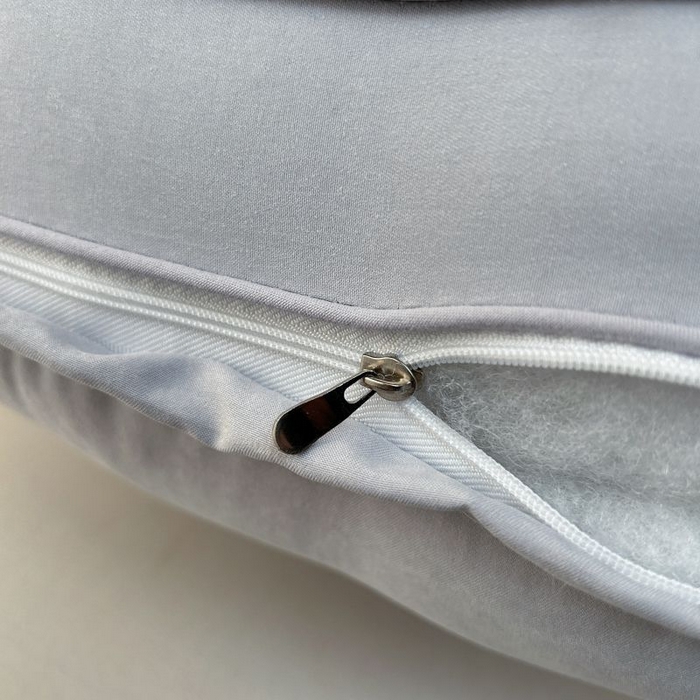 91家纺网 家纺一手货源 找家纺 永乐枕芯 2025新款亲肤纯色橘夏-茶韵枕枕头枕芯 灰色