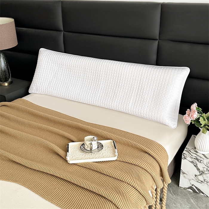 91家纺网 家纺一手货源 找家纺 （总）梵希良品家纺 2025新款双人纯棉枕芯保护套酒店绗缝三层夹棉防水枕头隔离层长枕套