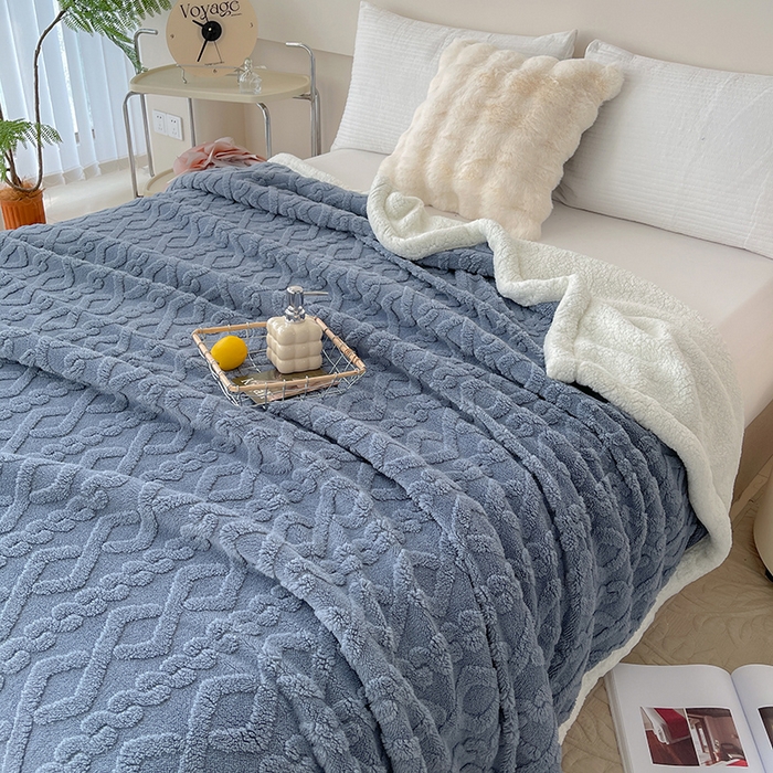 91家纺网 家纺一手货源 找家纺 （总）馨乐家纺 2025新款塔芙绒羊羔绒双层毛毯系列