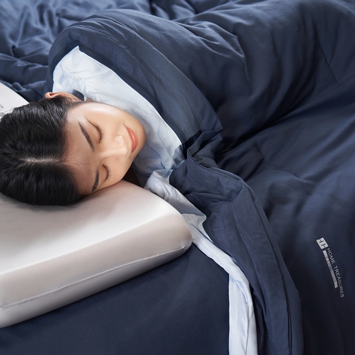 91家纺网 家纺一手货源 找家纺 花享莱 2025秋冬新款亚朵被子同款深睡被PRO四季被冬被子母被春秋被保暖控温被子被芯 深空蓝-四季被