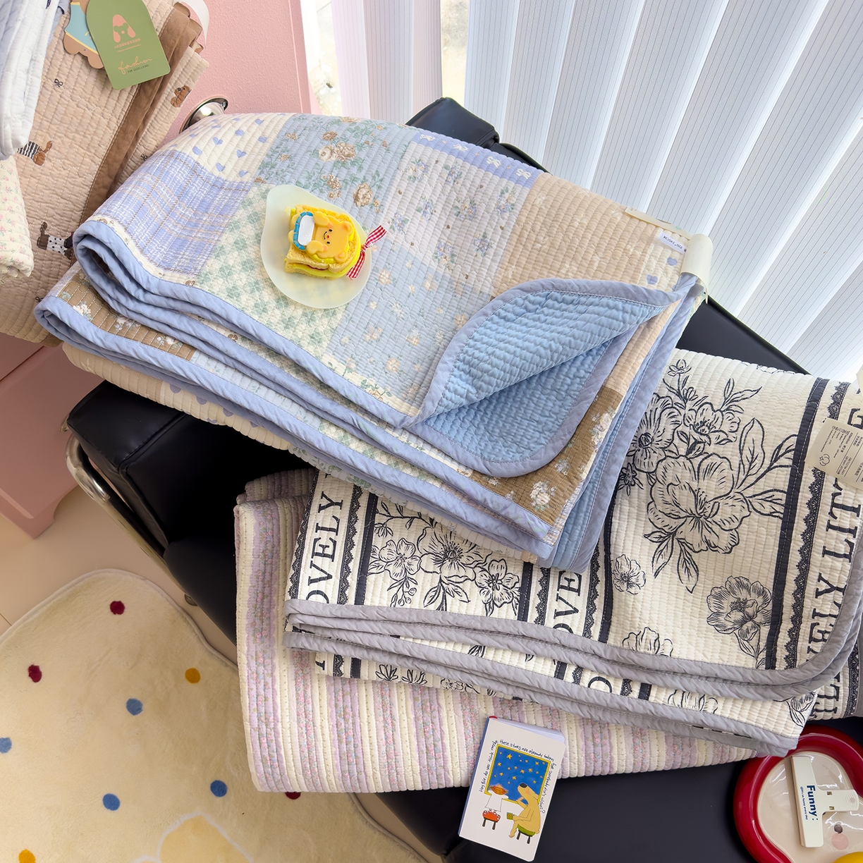 91家纺网 家纺一手货源 找家纺 （总）赫梵茜 2025新款高温砂洗全棉床盖单品床盖床盖单件床盖三件套【填充含可水洗棉花】