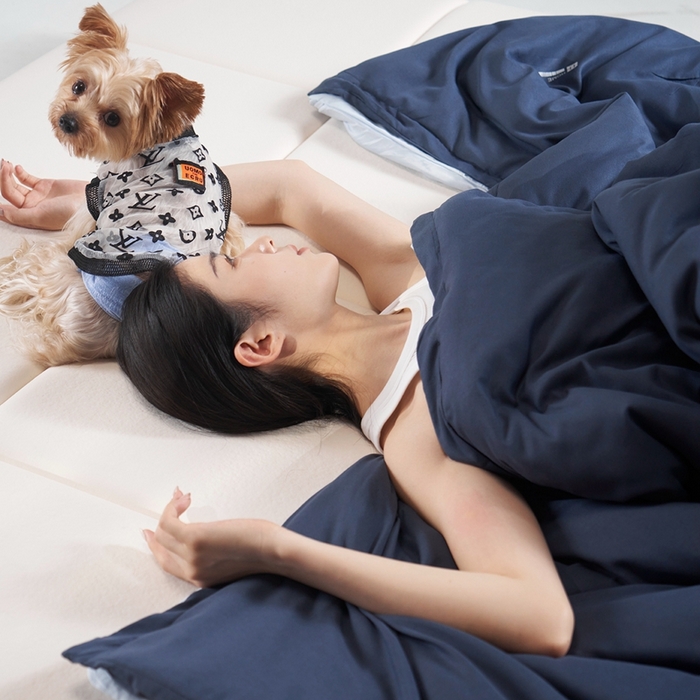 91家纺网 家纺一手货源 找家纺 花享莱 2025秋冬新款亚朵被子同款深睡被PRO四季被冬被子母被春秋被保暖控温被子被芯 深空蓝-四季被