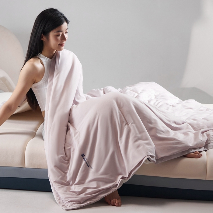 花享莱 2025秋冬新款亚朵被子同款深睡被PRO四季被冬被子母被春秋被保暖控温被子被芯 雾凇粉-四季被