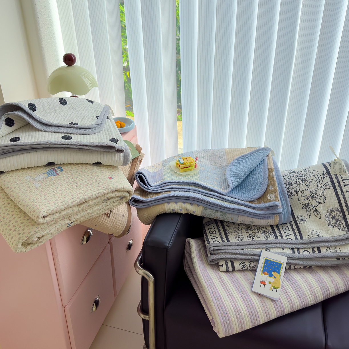 91家纺网 家纺一手货源 找家纺 （总）赫梵茜 2025新款高温砂洗全棉床盖单品床盖床盖单件床盖三件套【填充含可水洗棉花】