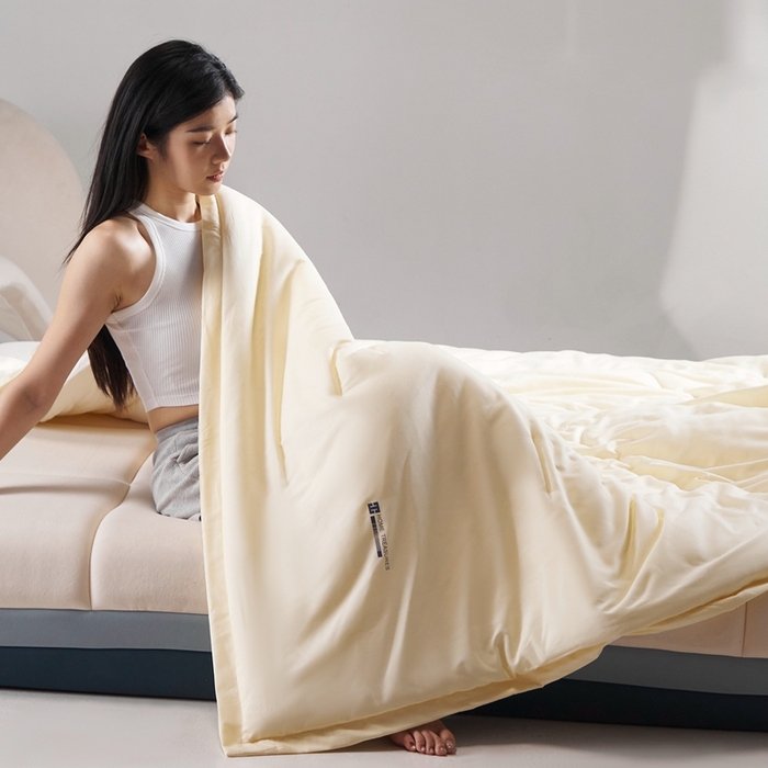 花享莱 2025秋冬新款亚朵被子同款深睡被PRO四季被冬被子母被春秋被保暖控温被子被芯 朦胧黄-四季被